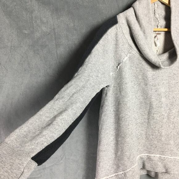 Free People Women's Grey Oversized Knit Cowl Neck Gorpcore Sweater Women's Sz XS - Picture 6 of 15